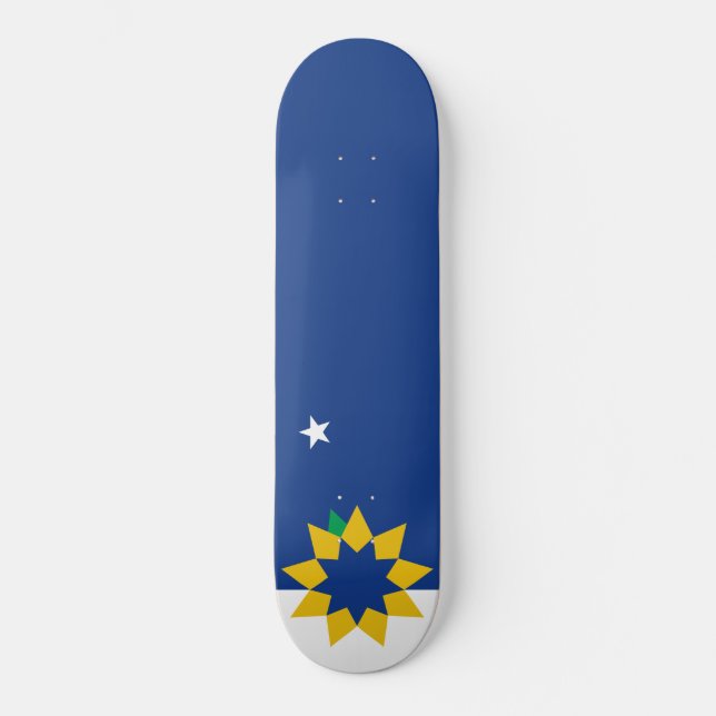 Flagge von Topeka (Kansas) Skateboard (Vorderseite)