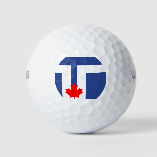 Flagge von Toronto, Ontario Golfball (Vorderseite)