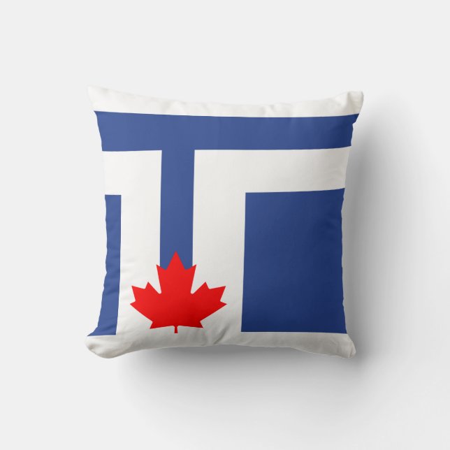 Flagge von Toronto, Ontario-Kissen Kissen (Vorderseite)