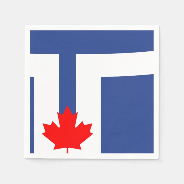 Flagge von Toronto, Ontario Serviette (Vorderseite)