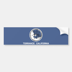 Flagge von Torrance (Kalifornien) Autoaufkleber