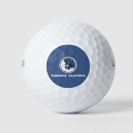 Flagge von Torrance (Kalifornien) Golfball