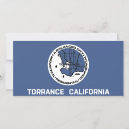 Flagge von Torrance (Kalifornien) Karte