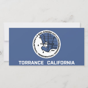 Flagge von Torrance (Kalifornien) Karte