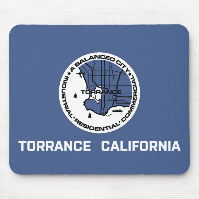 Flagge von Torrance (Kalifornien) Mousepad (Vorne)