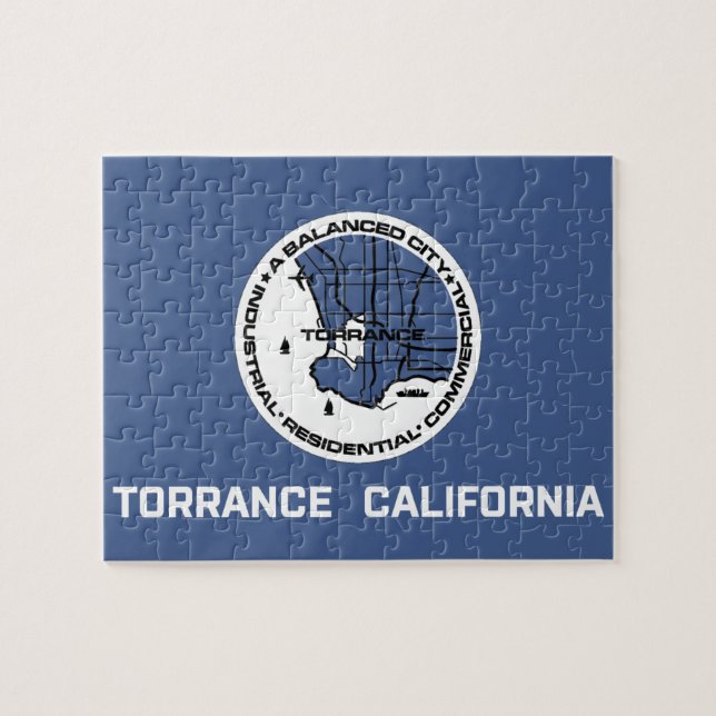Flagge von Torrance (Kalifornien) Puzzle (Horizontal)