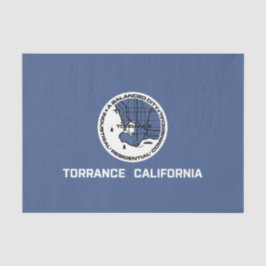 Flagge von Torrance (Kalifornien) Seidenpapier