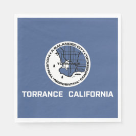 Flagge von Torrance (Kalifornien) Serviette