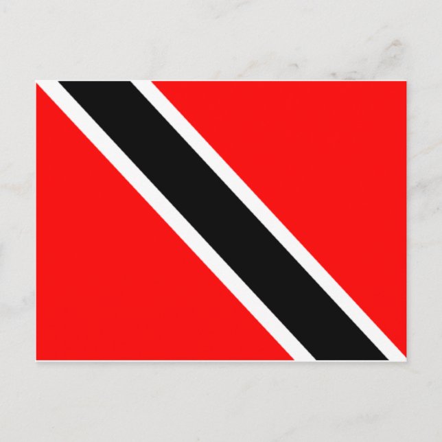Flagge von Trinidad Postkarte (Vorderseite)