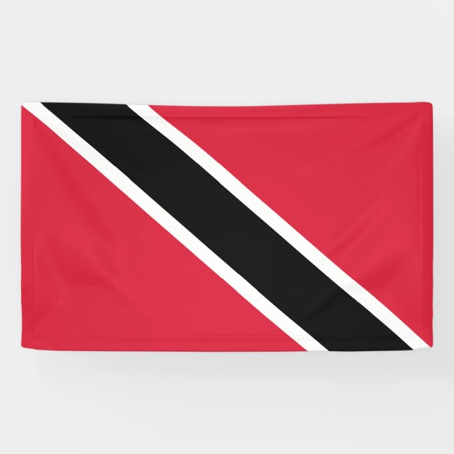 Flagge von Trinidad und Tobago Banner (Horizontal)