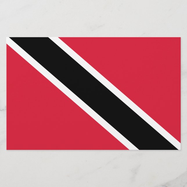 Flagge von Trinidad und Tobago Briefpapier (Vorderseite)