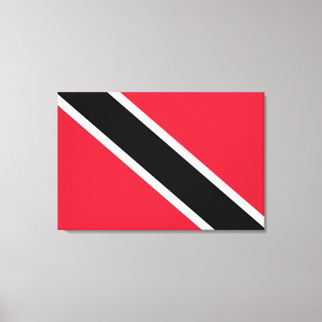 Flagge von Trinidad und Tobago Leinwanddruck (Vorderseite)