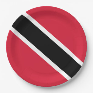 Flagge von Trinidad und Tobago Pappteller