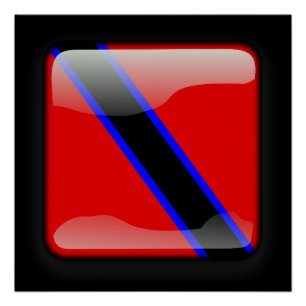 Flagge von Trinidad und Tobago Poster