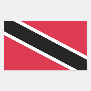 Flagge von Trinidad und Tobago Rechteckiger Aufkleber