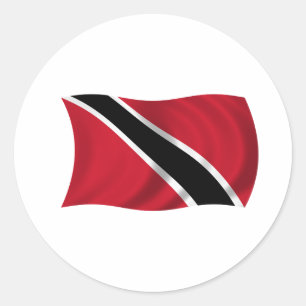 Flagge von Trinidad und Tobago Runder Aufkleber