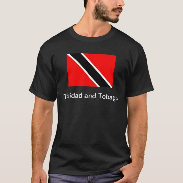 Flagge von Trinidad und Tobago T-Shirt (Vorderseite)