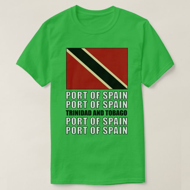 Flagge von Trinidad und Tobago T-Shirt (Design vorne)
