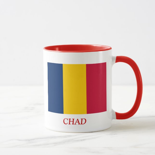 Flagge von Tschad Tasse (Rechts)