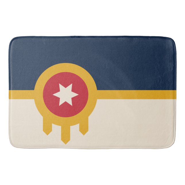 Flagge von Tulsa (Oklahoma) Badematte (Vorderseite)