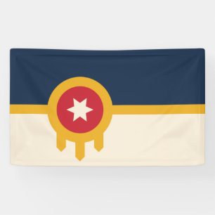 Flagge von Tulsa (Oklahoma) Banner
