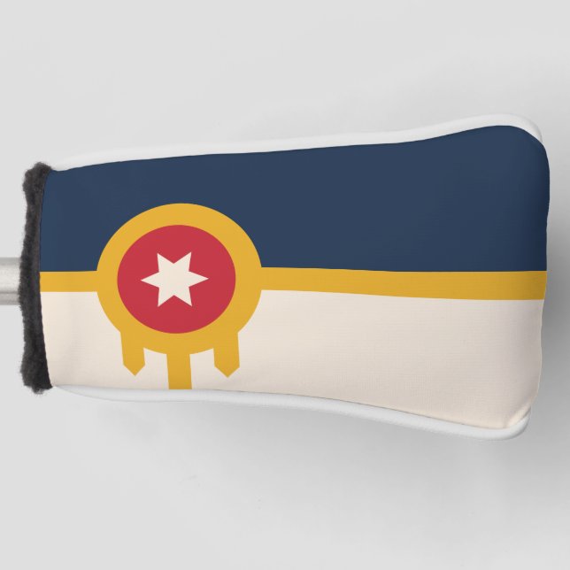 Flagge von Tulsa, Oklahoma Golf Headcover (Vorderseite)