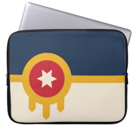 Flagge von Tulsa (Oklahoma) Laptopschutzhülle