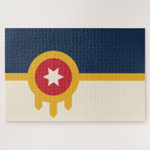 Flagge von Tulsa (Oklahoma) Puzzle