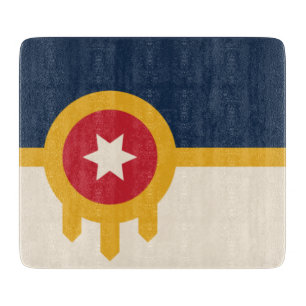 Flagge von Tulsa (Oklahoma) Schneidebrett