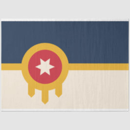 Flagge von Tulsa (Oklahoma) Seidenpapier