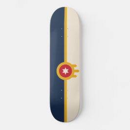 Flagge von Tulsa (Oklahoma) Skateboard