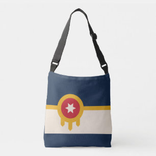 Flagge von Tulsa, Oklahoma Tragetaschen Mit Langen Trägern