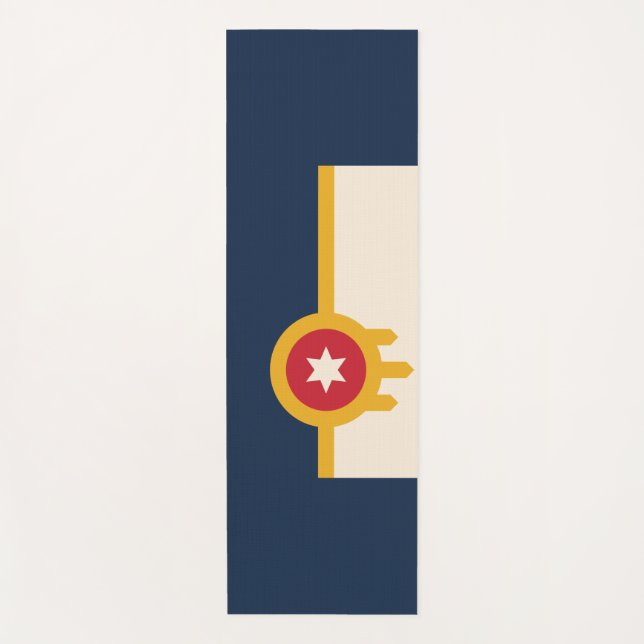 Flagge von Tulsa, Oklahoma Yogamatte (Vorderseite)