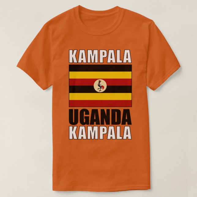 Flagge von Uganda T-Shirt (Design vorne)