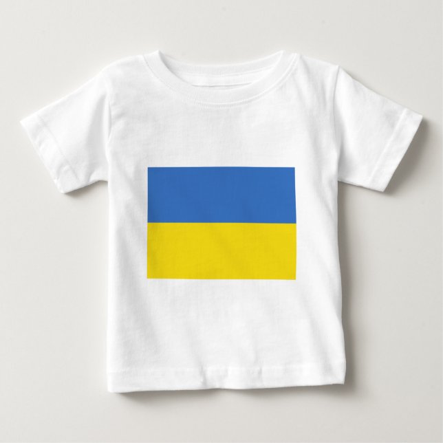 Flagge von Ukraine auf T-Shirts und Geschenken (Vorderseite)