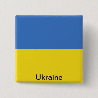Flagge von Ukraine Button