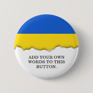 Flagge von Ukraine Button