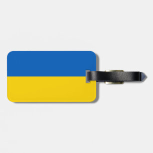 Flagge von Ukraine-Gepäckanhänger mit Lederband Gepäckanhänger