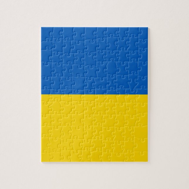 Flagge von Ukraine Puzzle (Vertikal)