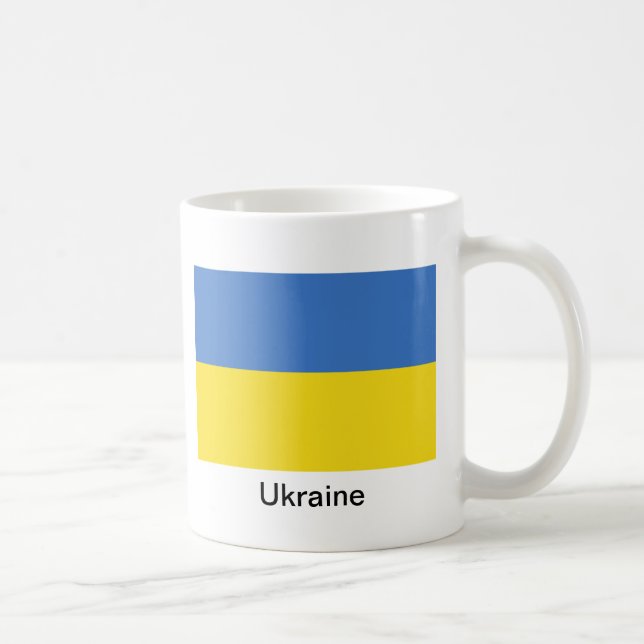 Flagge von Ukraine Tasse (Rechts)
