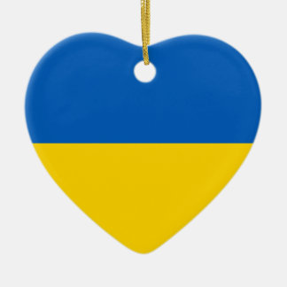 Flagge von Ukraine - ukrainische Flagge - Keramik Ornament