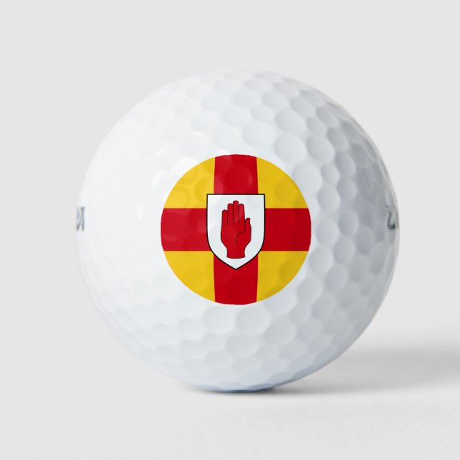 Flagge von Ulster Golfball (Vorderseite)