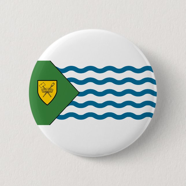 Flagge von Vancouver, British Columbia Button (Vorderseite)