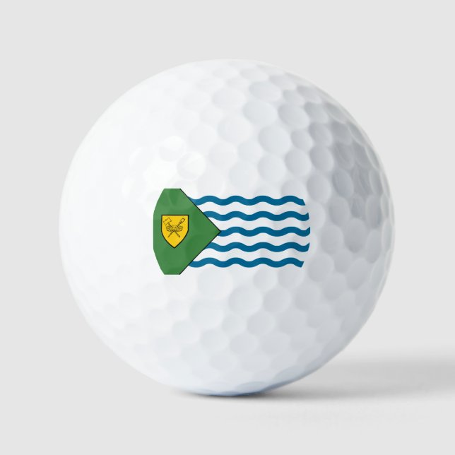 Flagge von Vancouver, British Columbia Golfball (Vorderseite)