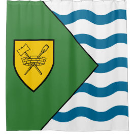 Flagge von Vancouver (British Columbia, Kanada) Duschvorhang