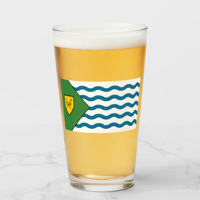 Flagge von Vancouver (British Columbia, Kanada) Glas (Vorne (Gefüllt))