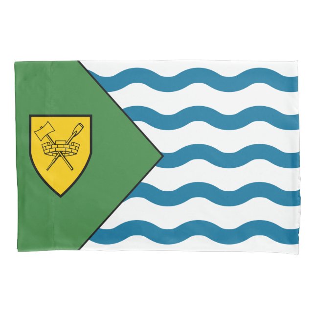 Flagge von Vancouver (British Columbia, Kanada) Kissenbezug (Vorderseite-Links)