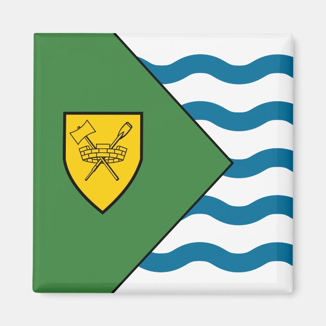 Flagge von Vancouver (British Columbia, Kanada) Magnet (Vorne)