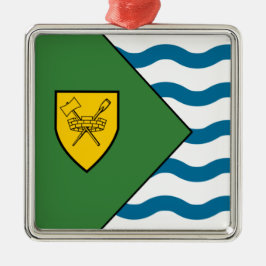 Flagge von Vancouver (British Columbia, Kanada) Ornament Aus Metall