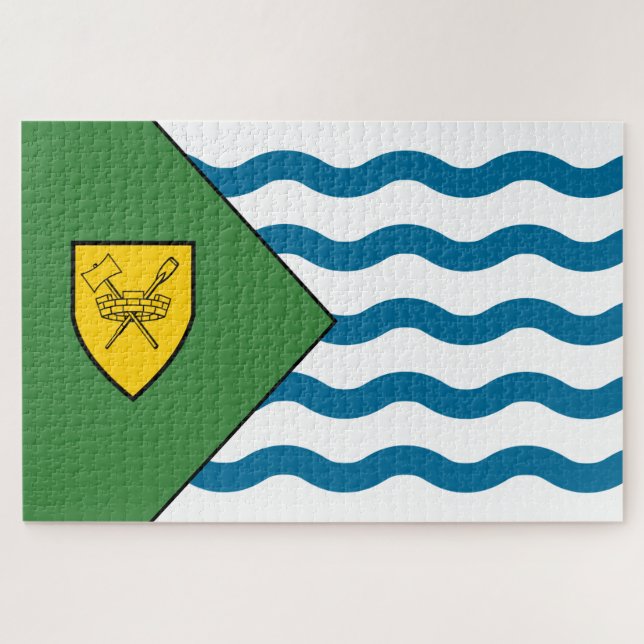 Flagge von Vancouver (British Columbia, Kanada) Puzzle (Horizontal)